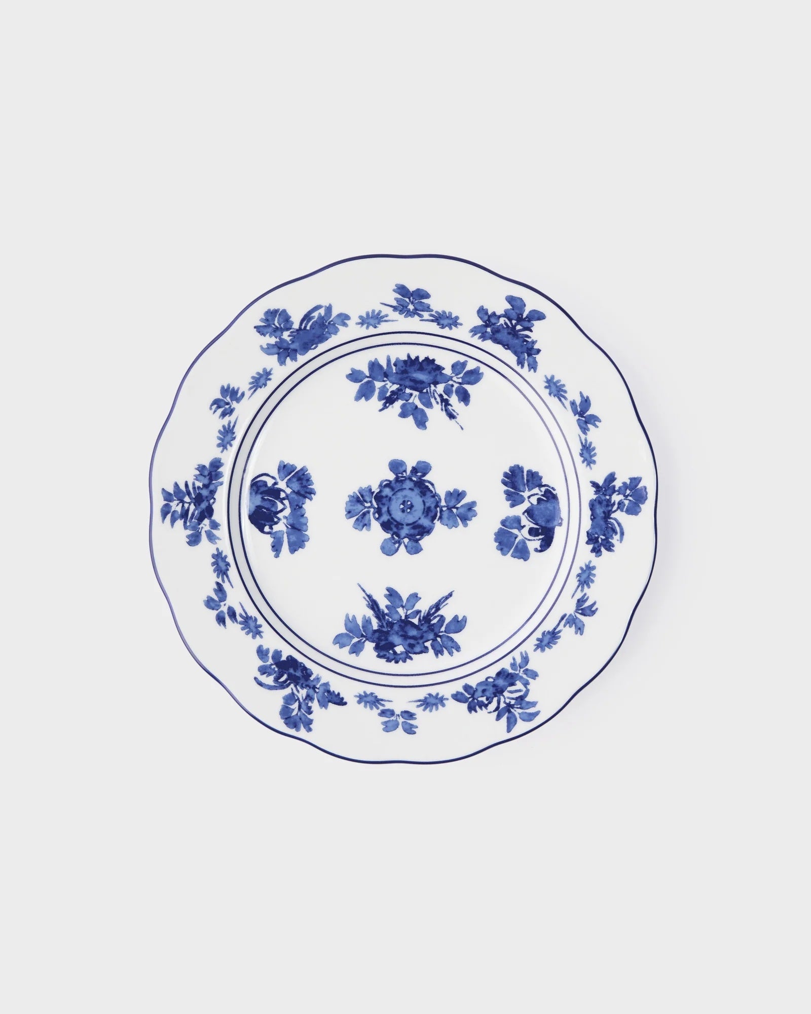Gloria Porcelain Plate Set, Blue