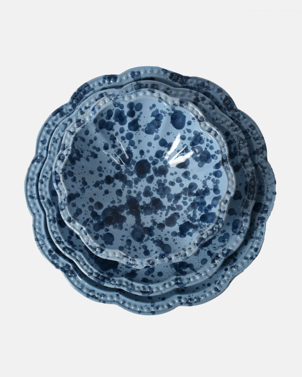 Speckled Plate Set, Blue