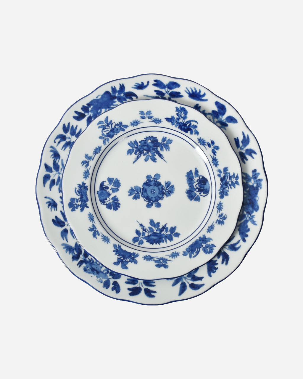 Gloria Porcelain Plate Set, Blue
