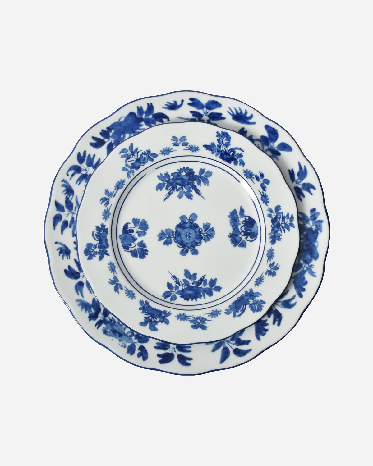 Gloria Porcelain Plate Set, Blue