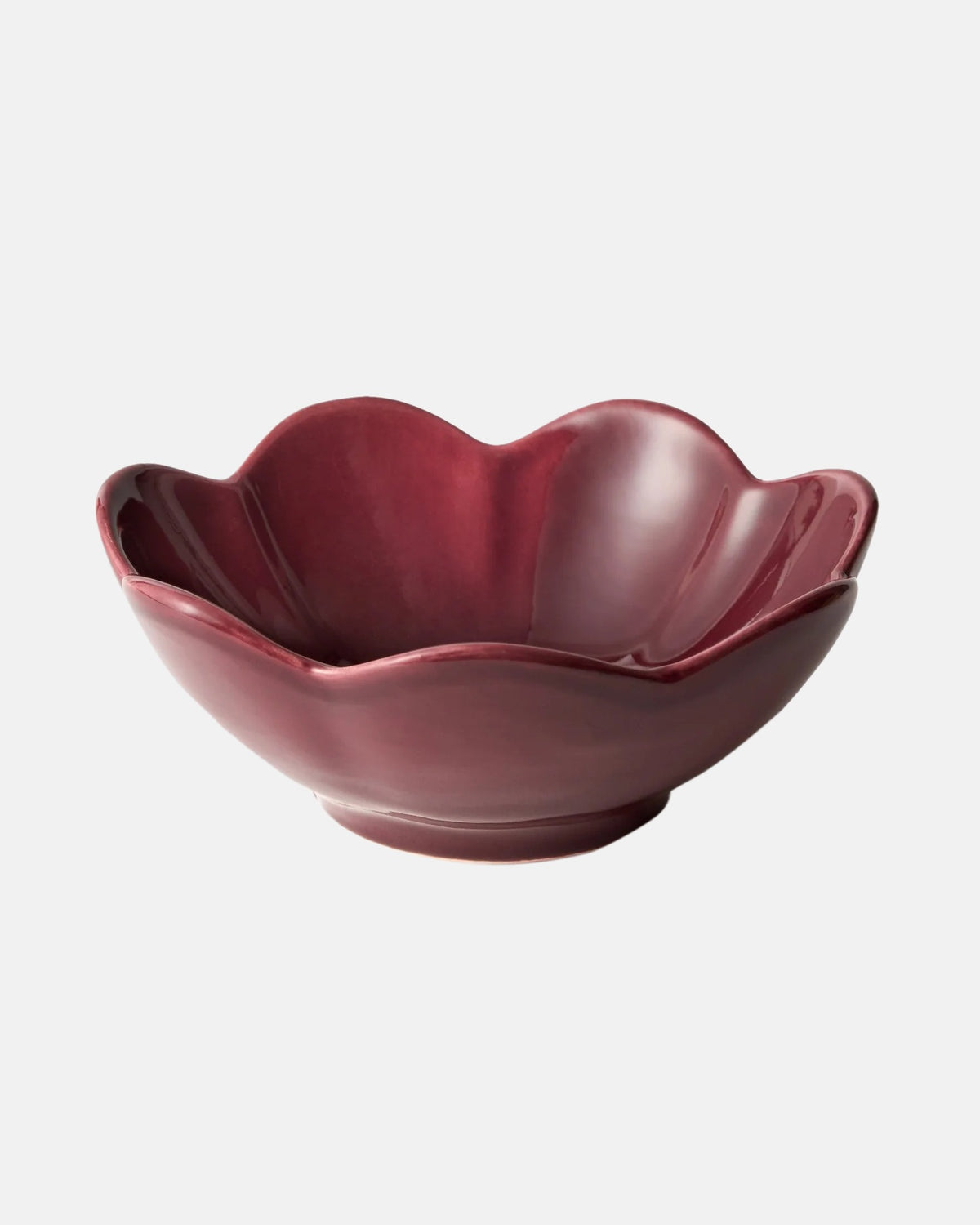 Fiore Plate Set, Burgundy