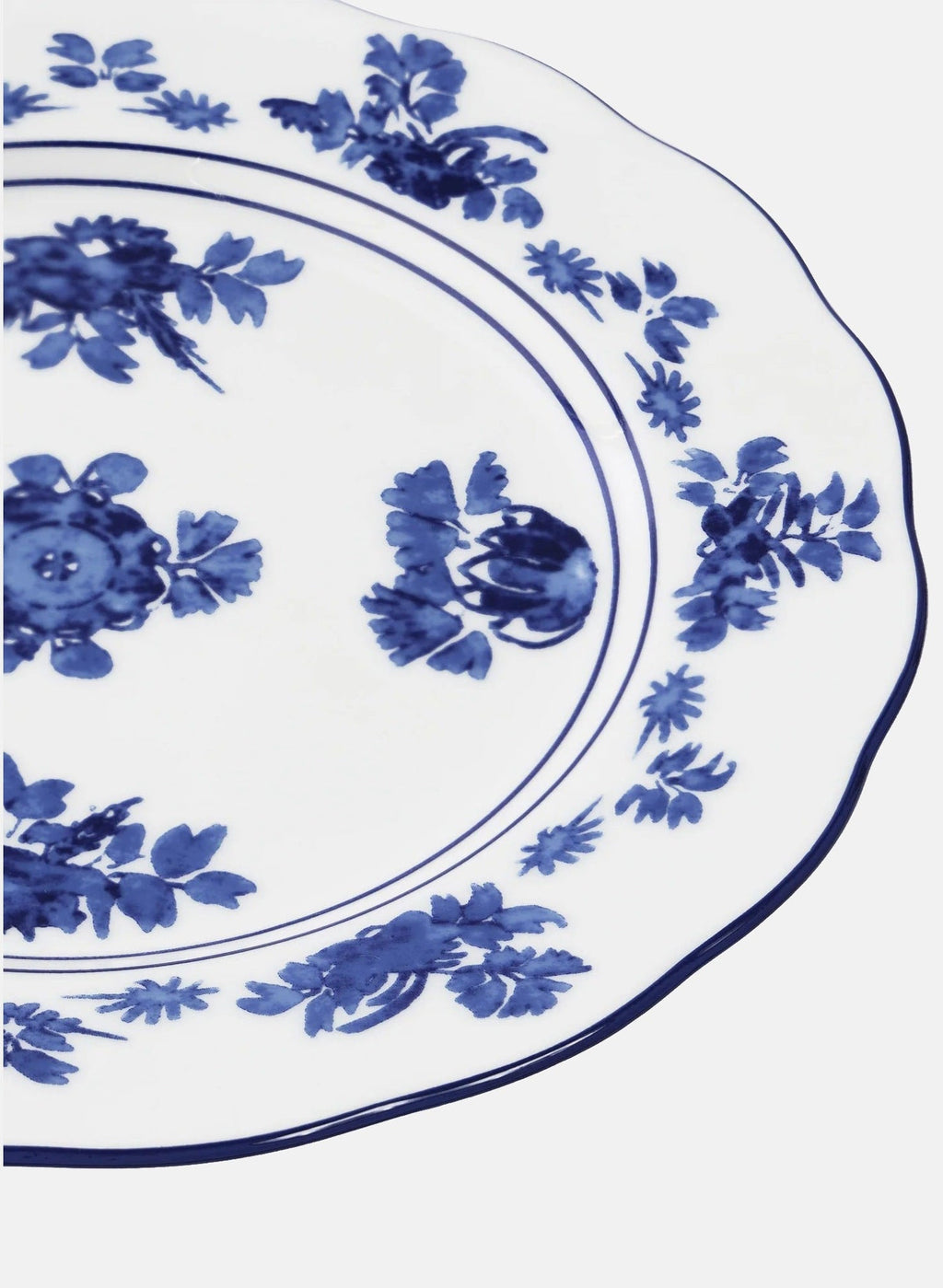 Gloria Porcelain Plate Set, Blue