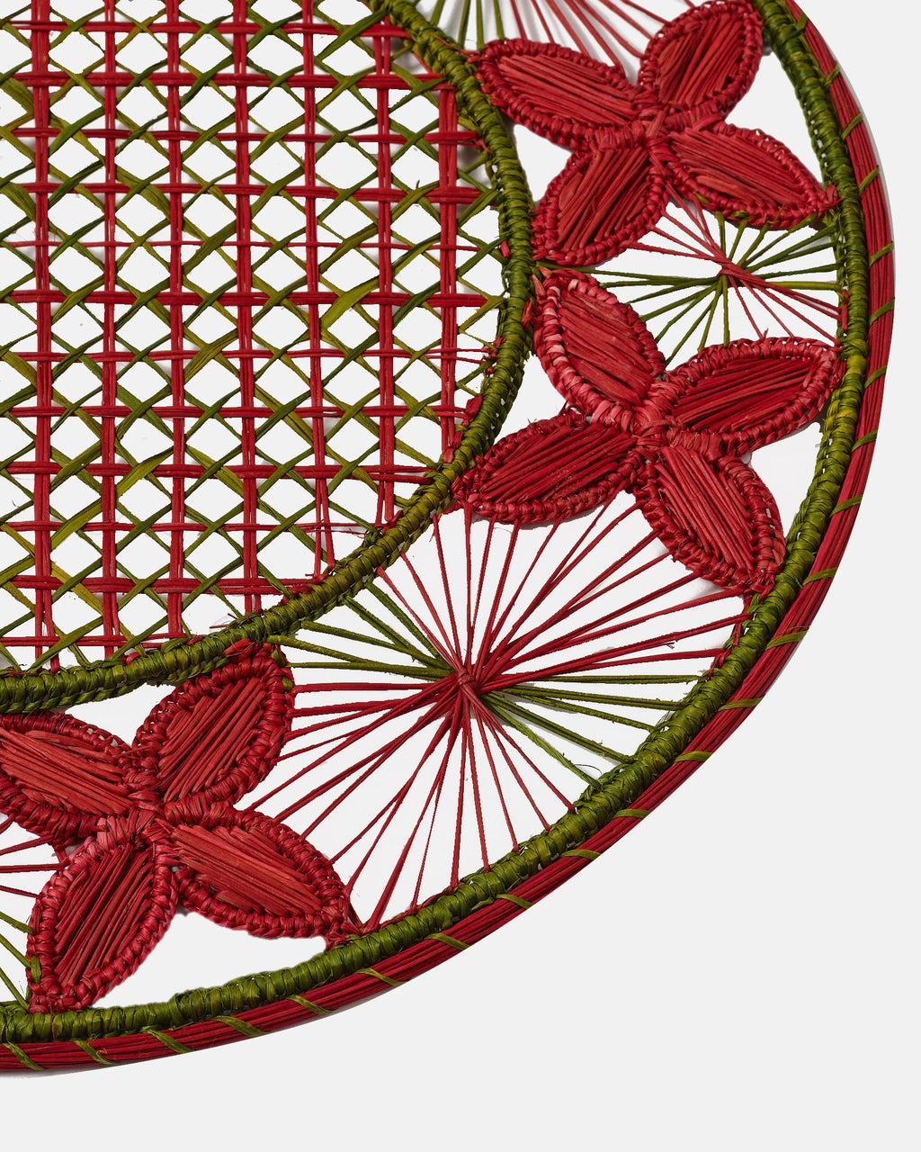 Louloudi Woven Placemat, Burgundy