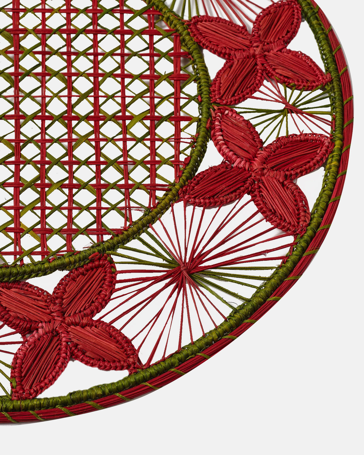 Louloudi Woven Placemat, Burgundy