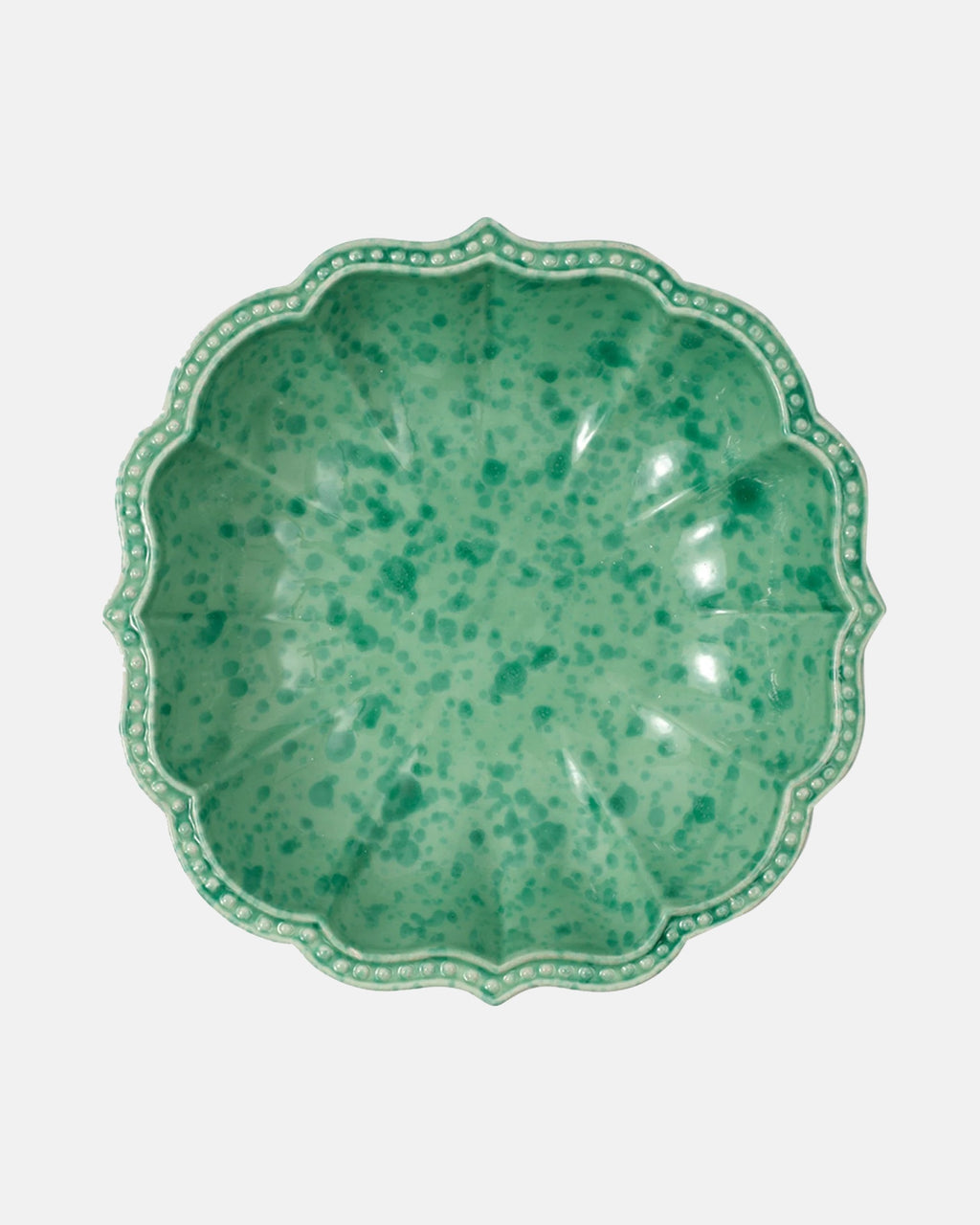 Speckled Serving Bowl, Green