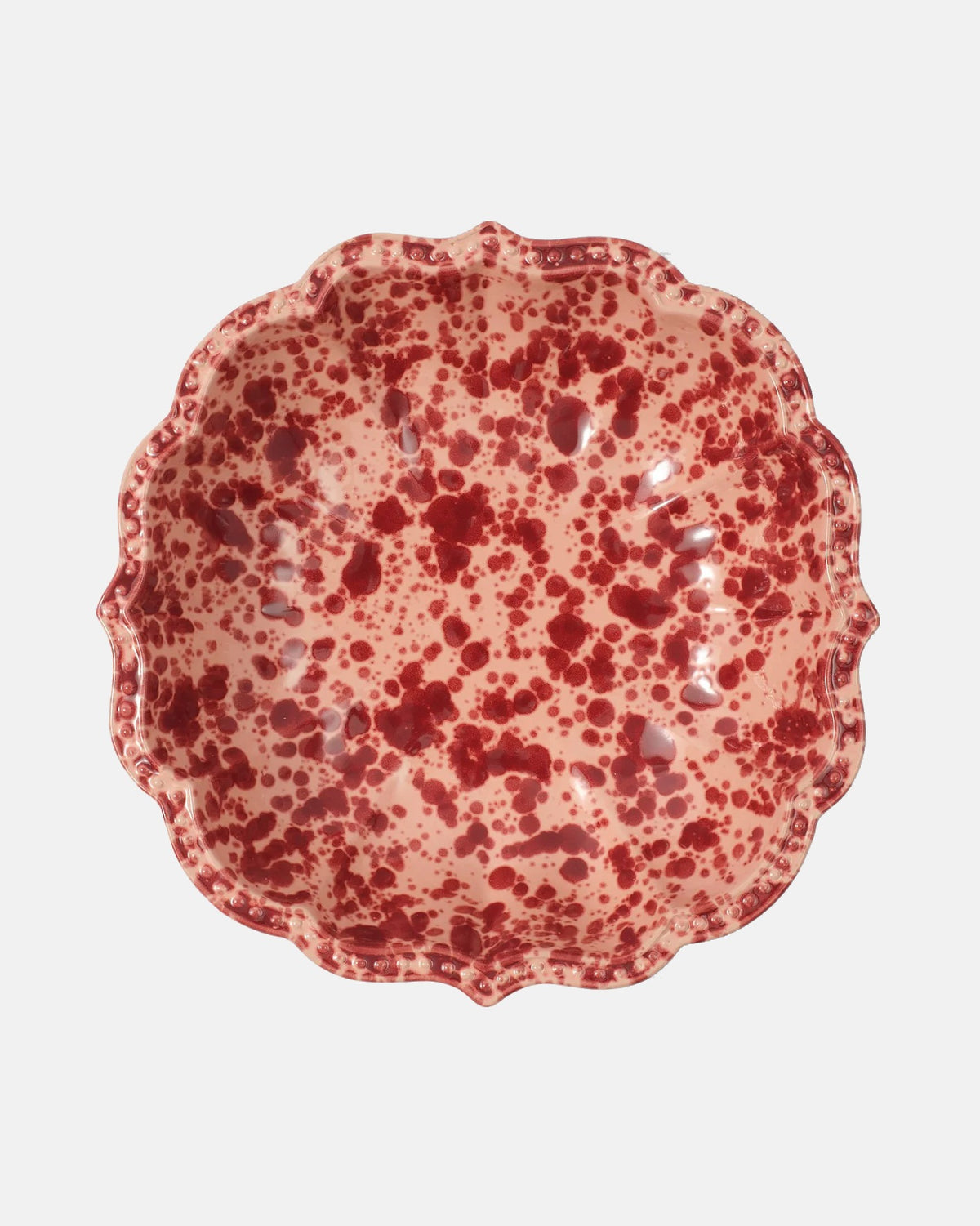 Speckled Serving Bowl, Pink