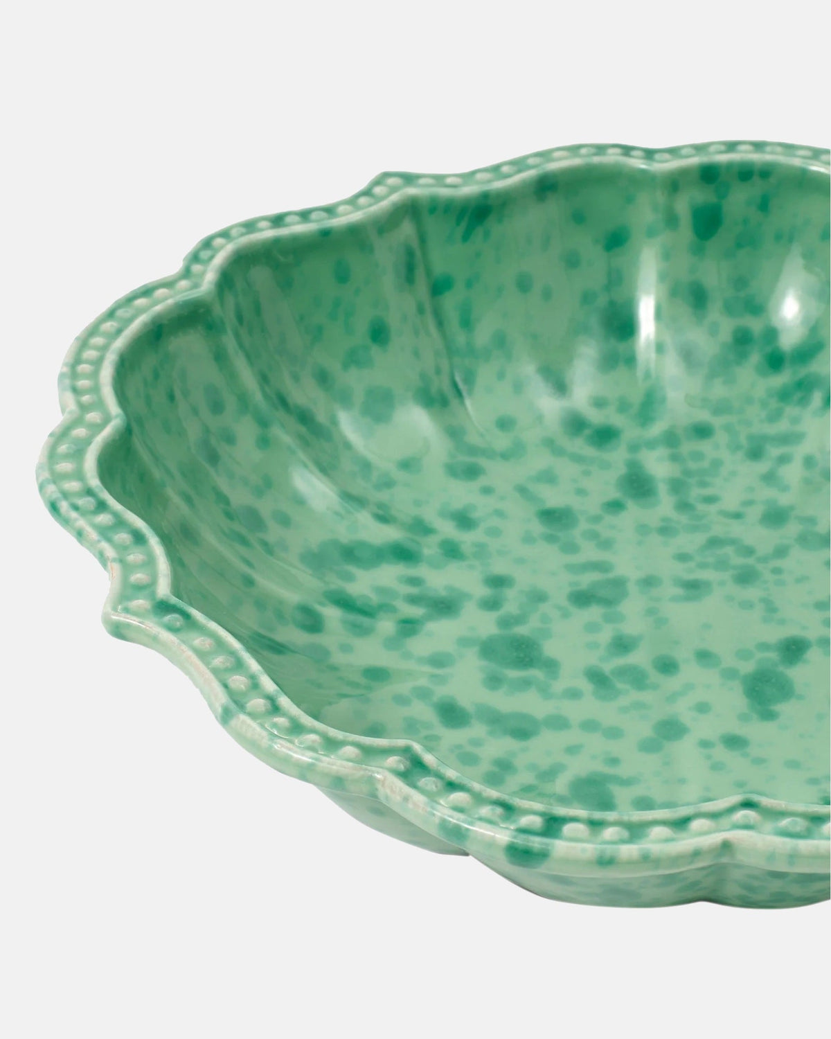Speckled Serving Bowl, Green