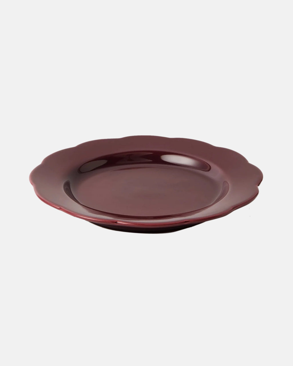 Fiore Plate Set, Burgundy