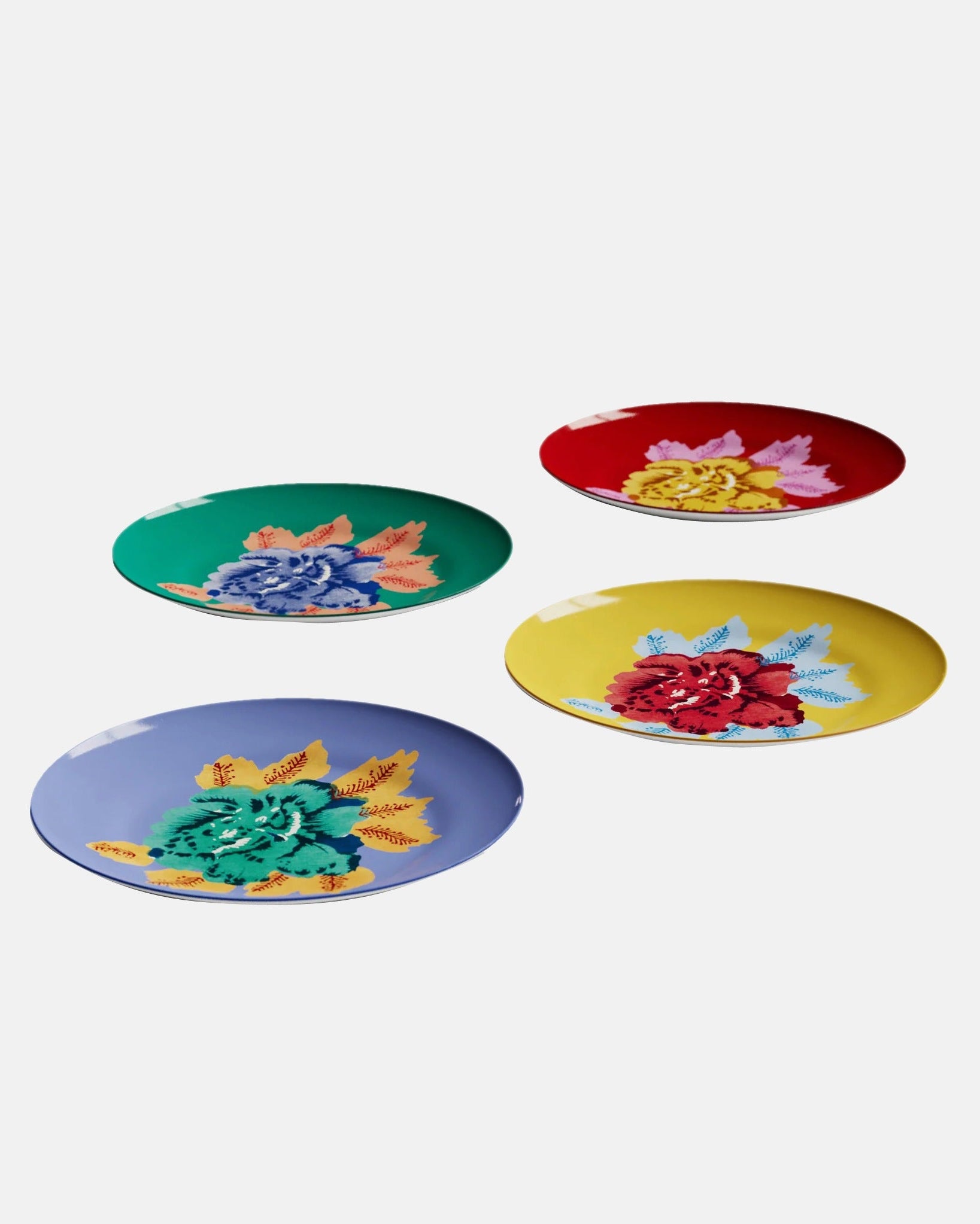Porcelain Dessert Plate of 4 - Indian Tiger
