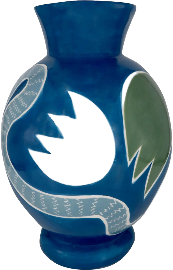 Indigo Tulip Vase