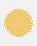 Halo Placemat and Napkin, Yellow with Yellow