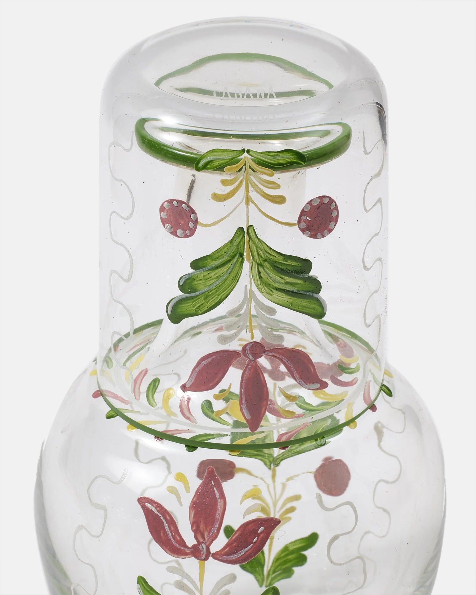 Murano Tulip Hand-Painted Bedside Set