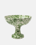 Speckled Fruit Stand, Green and White