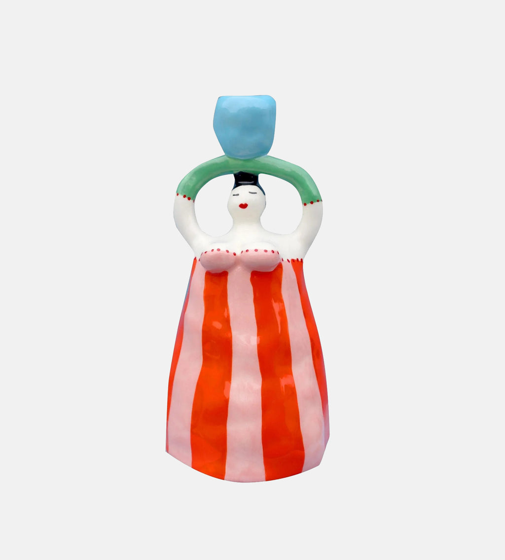 Claudia Orange Candleholder