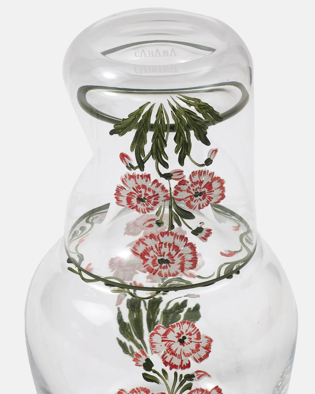 Murano Garofano Hand-Painted Bedside Set