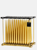 Taper Candles 2 pieces - Gold Metallic