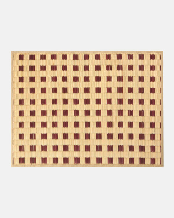 Capri Placemat, Natural and Brown