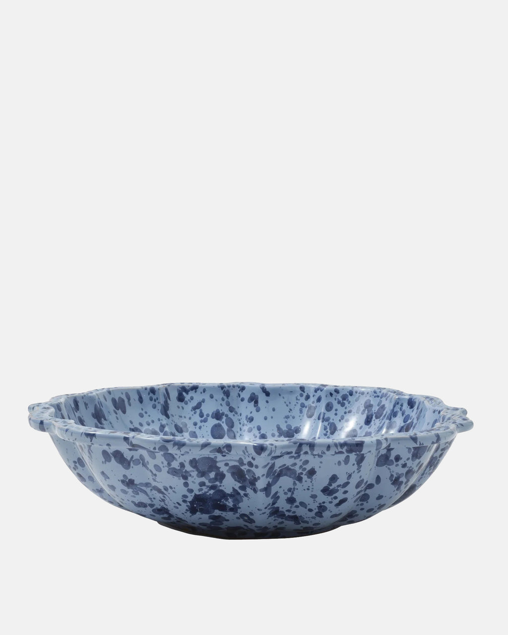 Speckled Serving Bowl, Blue