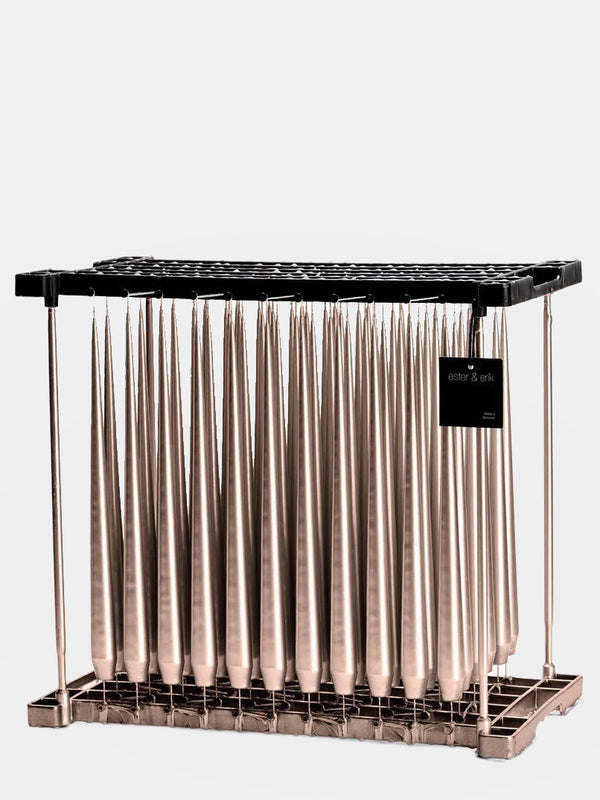 Taper Candles 2 pieces - Champagne Metallic