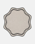 Alma Placemat, Beige with Black