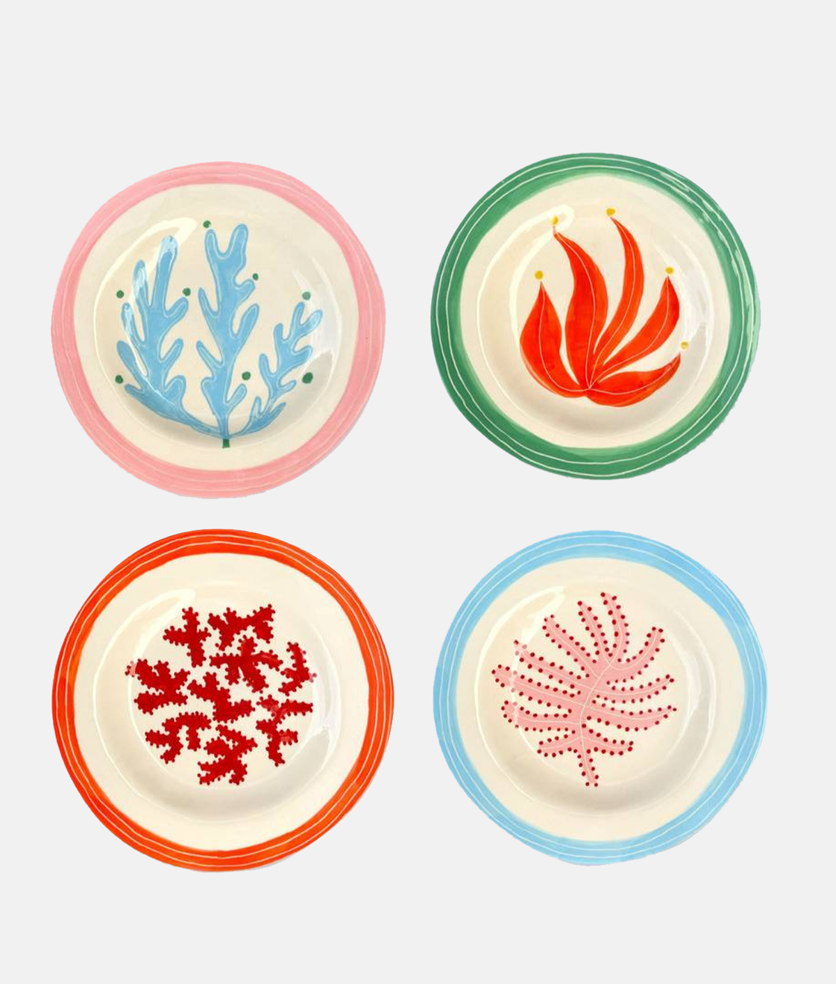 Under the Sea Set of 4 Dessert Plates