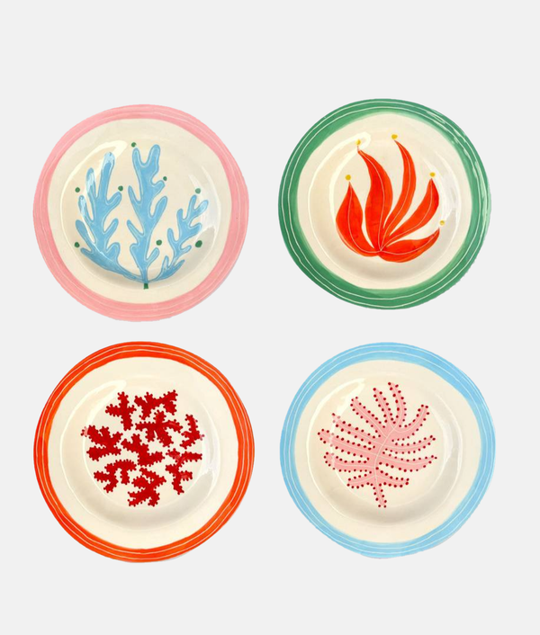 Under the Sea Set of 4 Dessert Plates