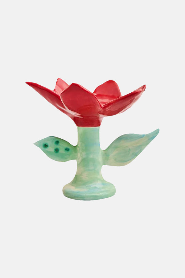 Irina Red Candleholder