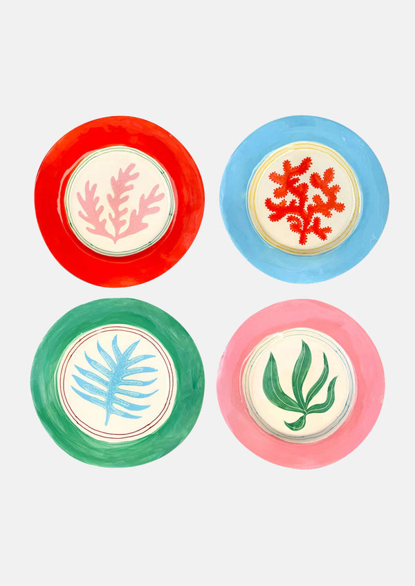 Under the Sea Set of 4 Dinner Plates