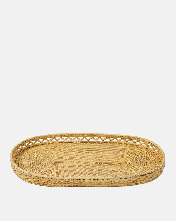 Rattan Sabbia Oval Tray, Large
