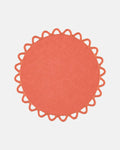 Halo Placemat and Napkin, Terracotta with Terracotta