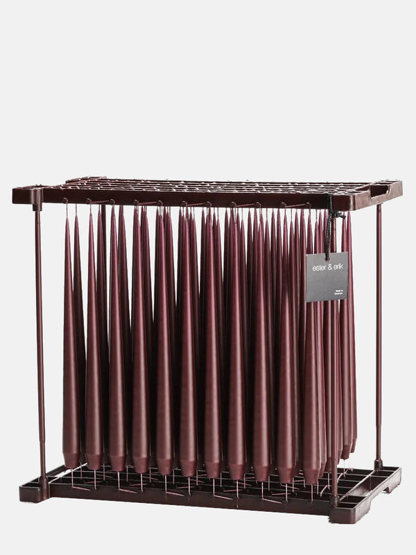 Taper Candles 2 pieces - Aubergine