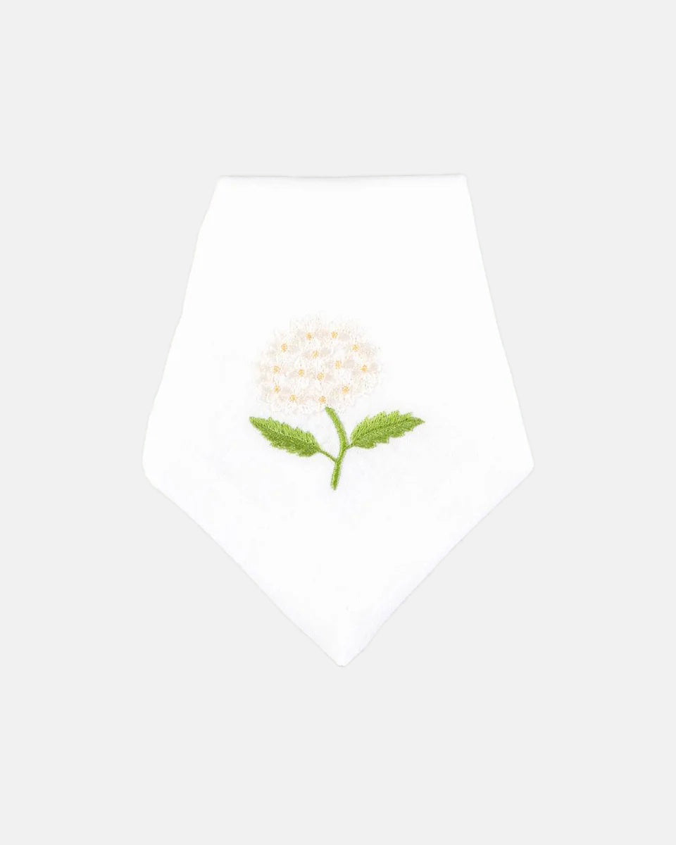 Hydrangea Napkin, White