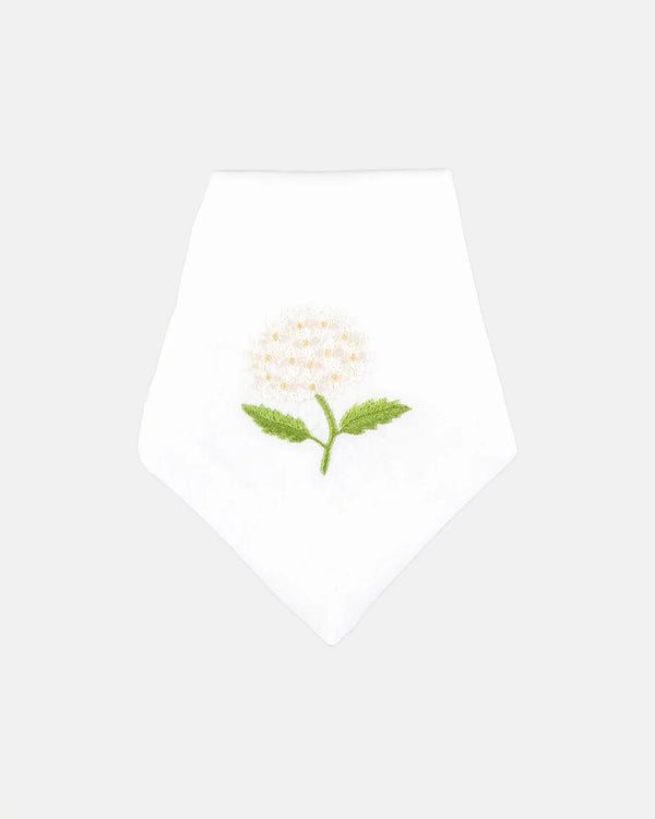 Hydrangea Napkin, White